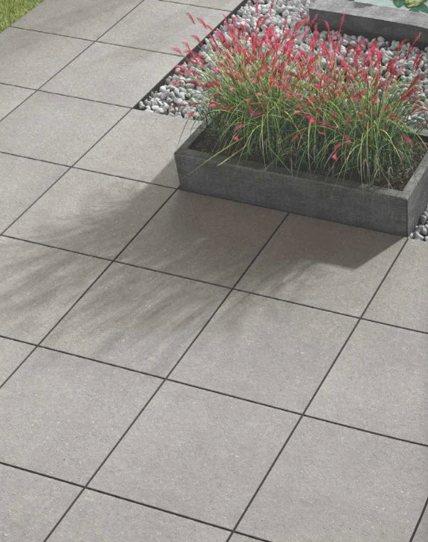 Vloertegel/wandtegel Cobble Stone Grey 80x80 mat gerectificeerd
