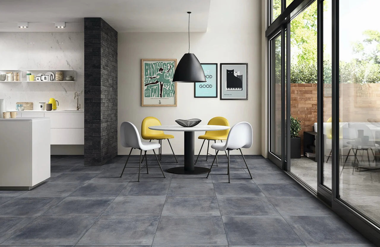 Vloertegel/wandtegel Dynamic Nero 60x60 mat gerectificeerd